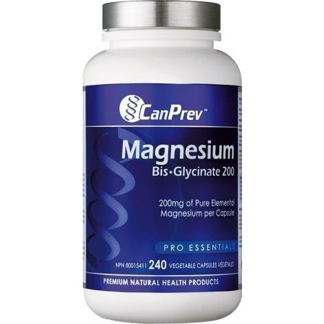 Canprev Magnesium Bisglycinate 200mg Supplement - Supports Muscle Relaxation, Sleep & Stress Relief - Ideal for Athletes & Active Lifestyles