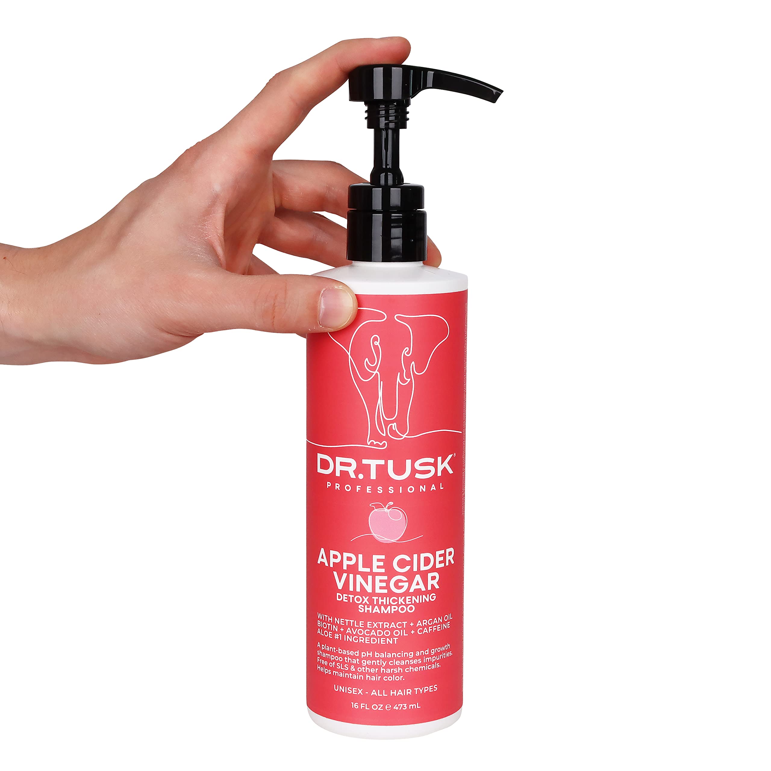 Dr. Tusk Apple Cider Vinegar Shampoo & Conditioner Set for Hair Growth & Scalp Care - Natural Hair Repair for Dry, Damaged Hair - Perfect for Daily Use & Salon Results at Home