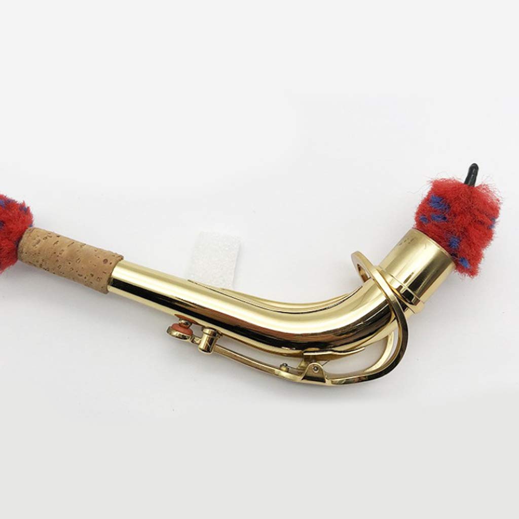 Soft Saxophone Bend Neck Cleaning Brush Kit - Professional Saxophone Maintenance Tool for Alto, Tenor, Baritone Saxophones - Perfect for Music Students, Band Performers & Instrument Care