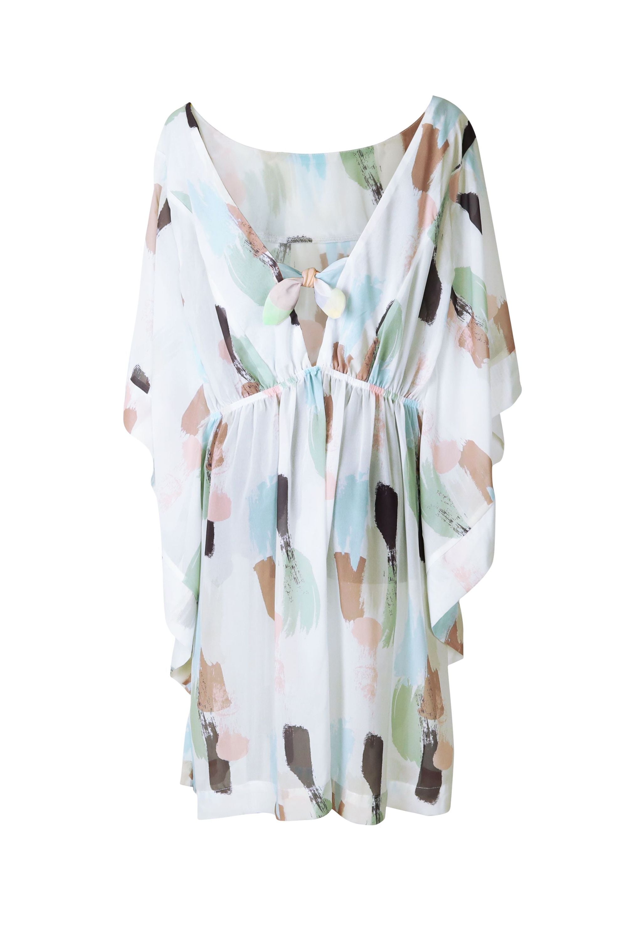 Faro Low Back Kaftan Dress for Women - Flowy Boho Maxi Dress with Side Slits - Perfect for Beach, Vacation & Summer Outfits