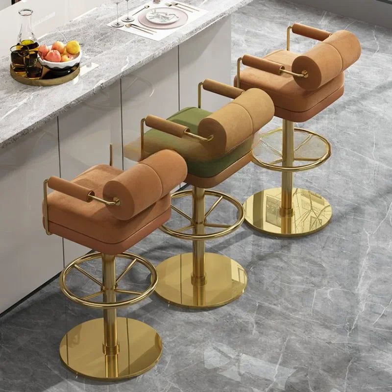 Minimalist Swivel Bar Stools for Kitchen Island Counter - Modern Counter Height Stools for Dining, Breakfast Nook & Home Bar Decor