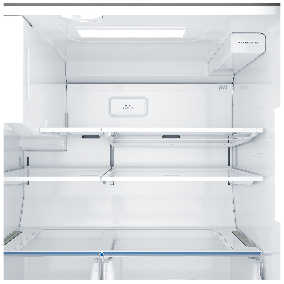 Westinghouse 609L Quad Door Refrigerator with Ice and Water Dispenser - Matte Black WQE6170BB - Perfect for Large Families, Entertaining & Modern Kitchens