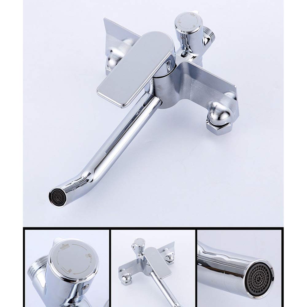 3 Modes Hot and Cold Brass Shower Faucet Set - 23cm Square Top Spray Shower System with Silver Shelf | Durable Bathroom Upgrade for Modern Homes (Perfect for Master Bath, Guest Bath & Spa Retreats)
