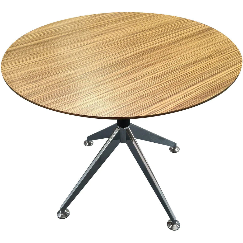 NOVARA Round Meeting Table - Modern Office Conference Table for Small Meetings & Collaborative Workspaces - Perfect for Home Office, Business Meetings & Team Discussions