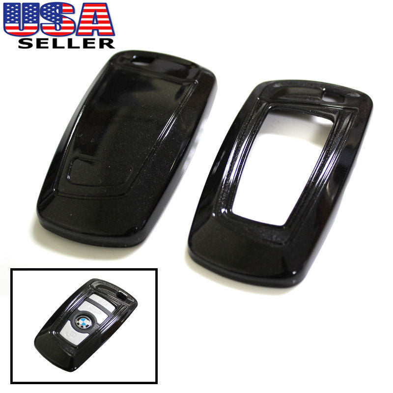 Premium Glossy Black Smart Key Fob Shell Replacement for BMW 1/2/3/4/5/6/7/X3 Series - Exact Fit, Durable Protection (Perfect for Daily Use, Car Key Upgrade & Enhanced Style)