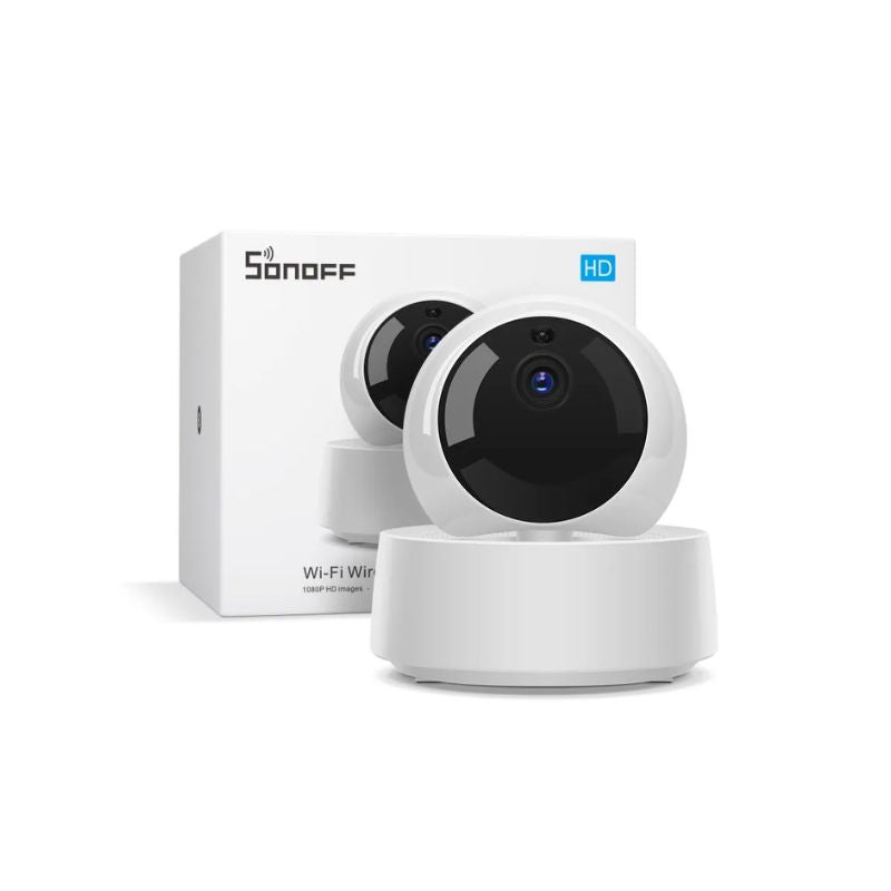 Sonoff GK 200MP2 B Indoor WiFi Security Camera - 200MP Full HD, Night Vision, 2-Way Audio, Motion Detection - Perfect for Home, Baby Monitor & Pet Surveillance (White)