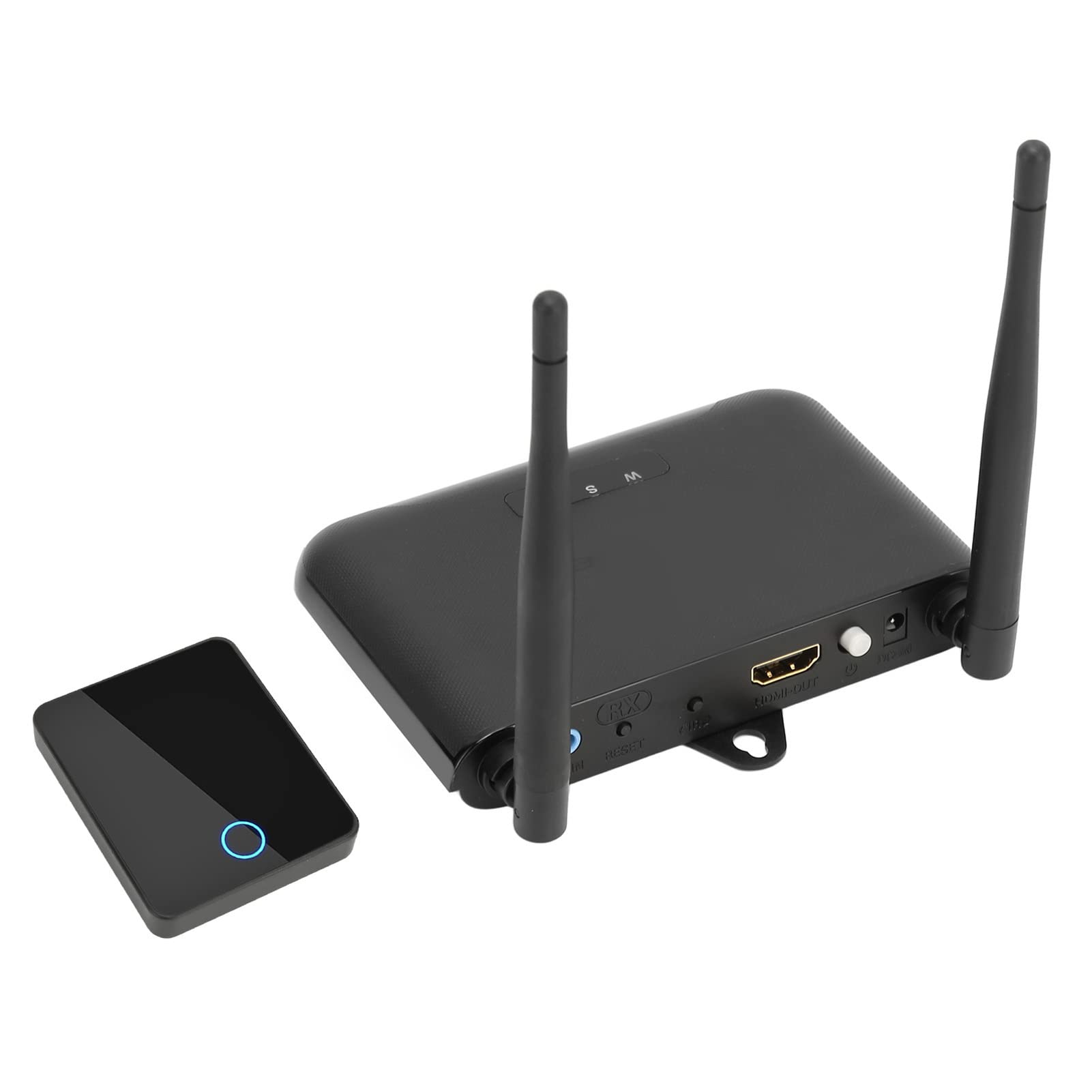 4K Wireless HDMI Extender - 60M HD Audio & Video Transmitter with 3D Support & Stereo Sound | Perfect for Home Theater, Conference Presentations & Gaming (Black)