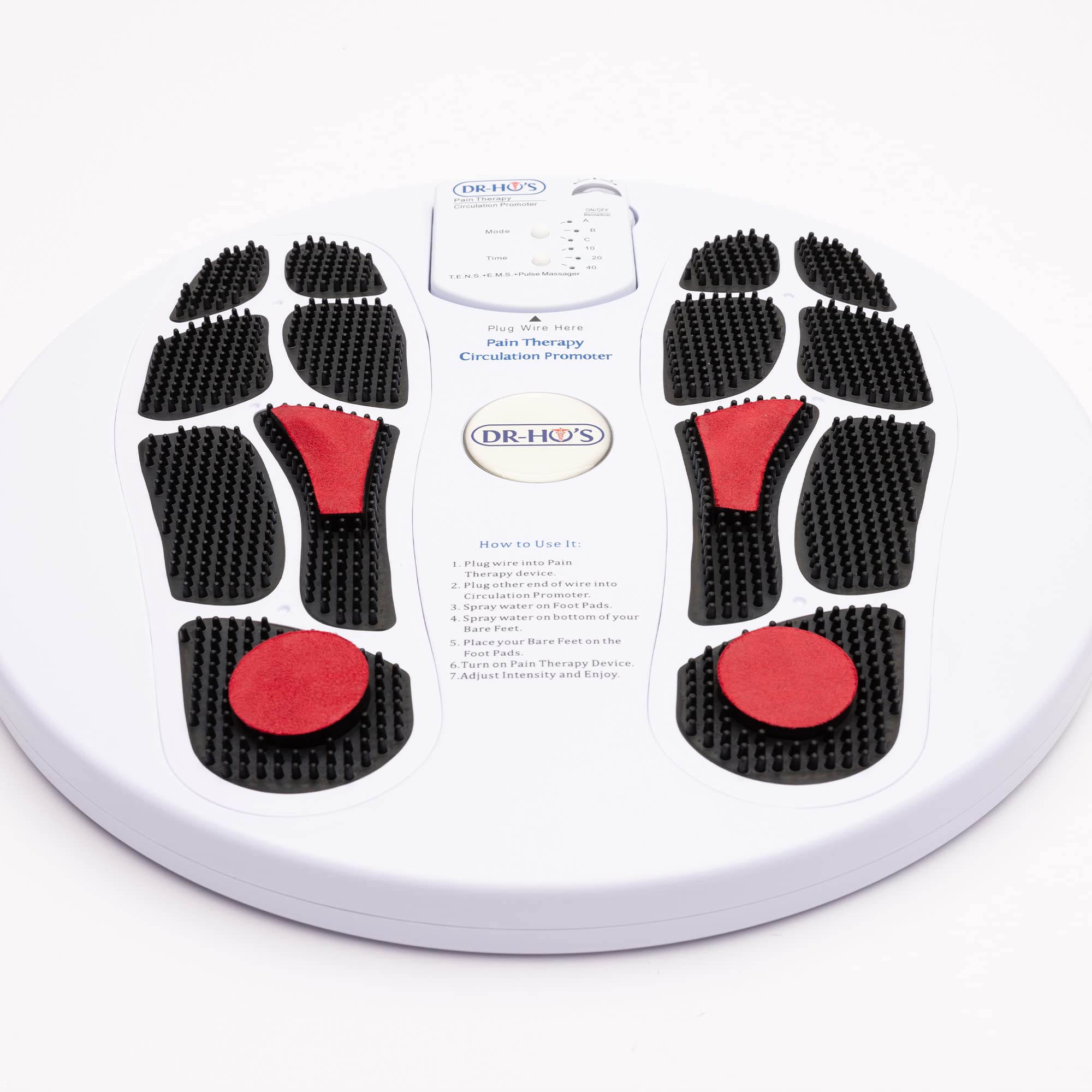 Dr Ho's Circulation Promoter Essential Package - TENS Machine & EMS Therapy for Pain Relief, Muscle Stimulator for Leg & Foot Pain - Home Use for Arthritis, Sciatica & Post-Workout Recovery