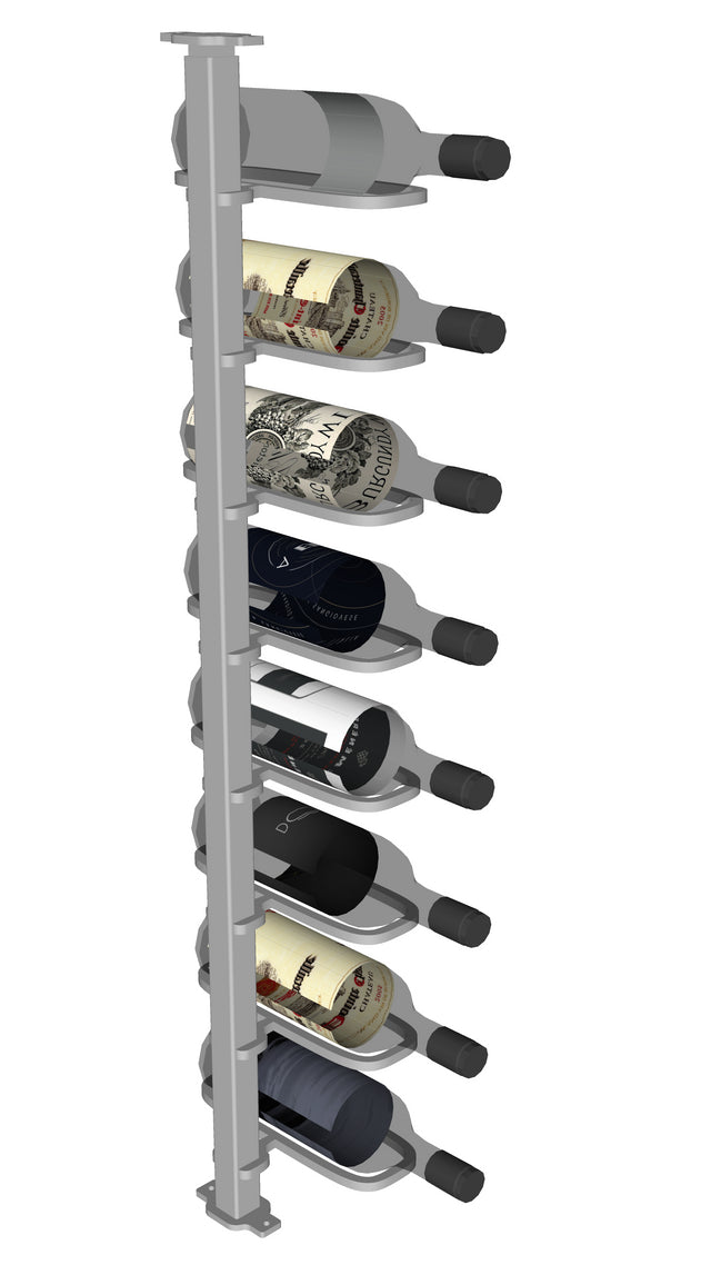 Urban Ironcraft Floor to Ceiling Wine Racks - Single Bottle Label Facing Pillar Series | Space-Saving Wine Storage for Home Bars, Cellars & Restaurants