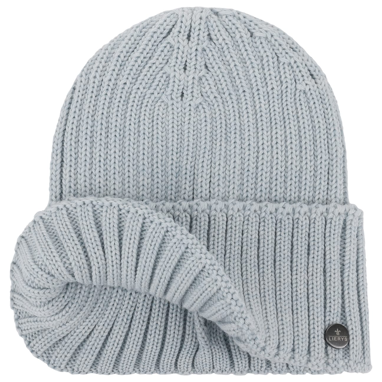 Lierys Merino Wool Knit Beanie with Foldable Cuff - Warm Winter Hat for Men & Women - Perfect for Skiing, Hiking, and Cold Weather Activities