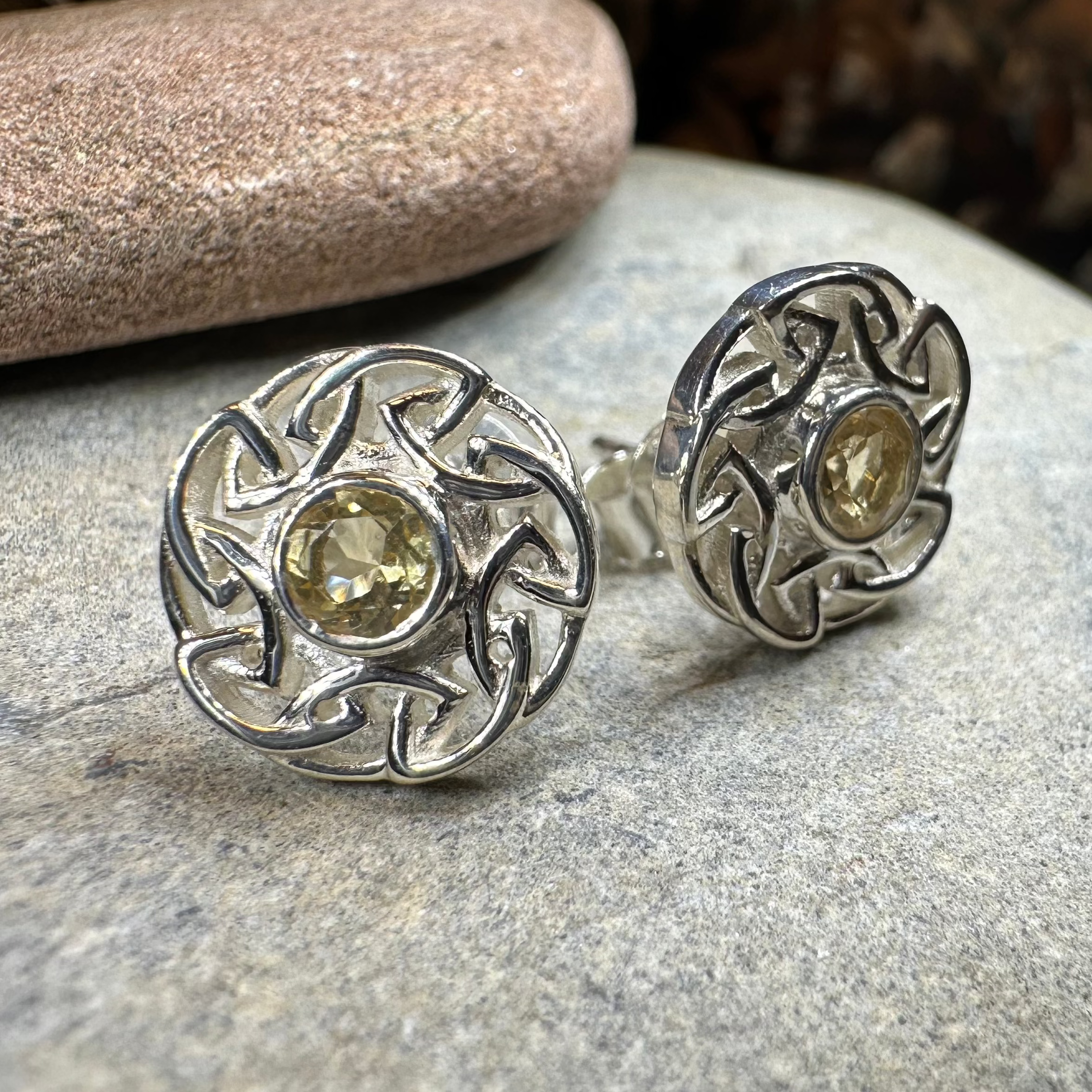 Alfiva Celtic Knot Earrings for Women - Sterling Silver Irish Claddagh Design - Perfect for St. Patrick's Day, Weddings & Celtic-Themed Events