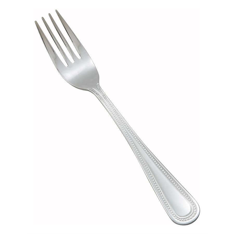 Winco Dots Salad Fork - 4-Piece Stainless Steel Flatware Set for Salads, Desserts & Appetizers - Elegant & Durable for Parties, Picnics & Everyday Dining