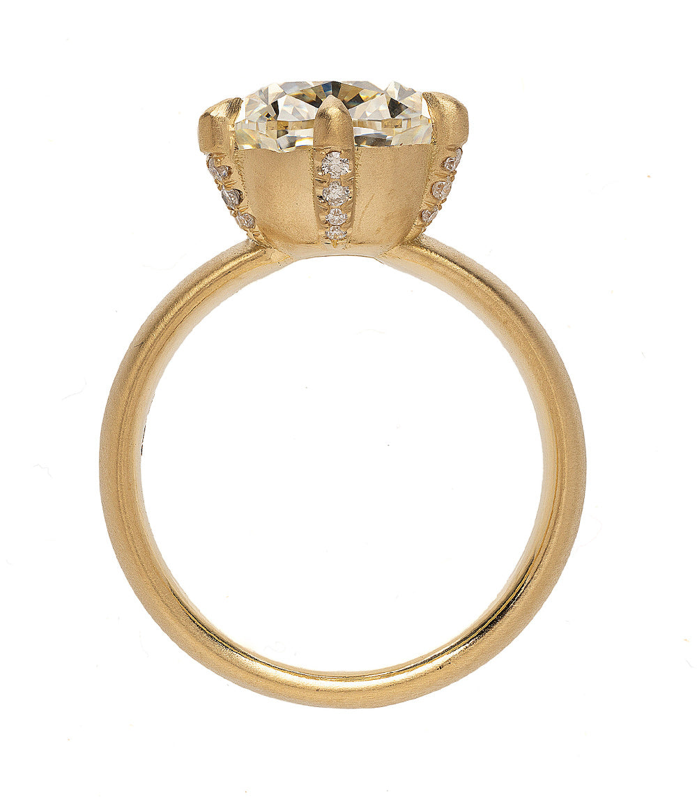 Ella 5.34Ct Cushion Cut Diamond Engagement Ring for Women - Unique Vintage Style Wedding Band, Perfect for Proposals, Anniversaries & Special Occasions