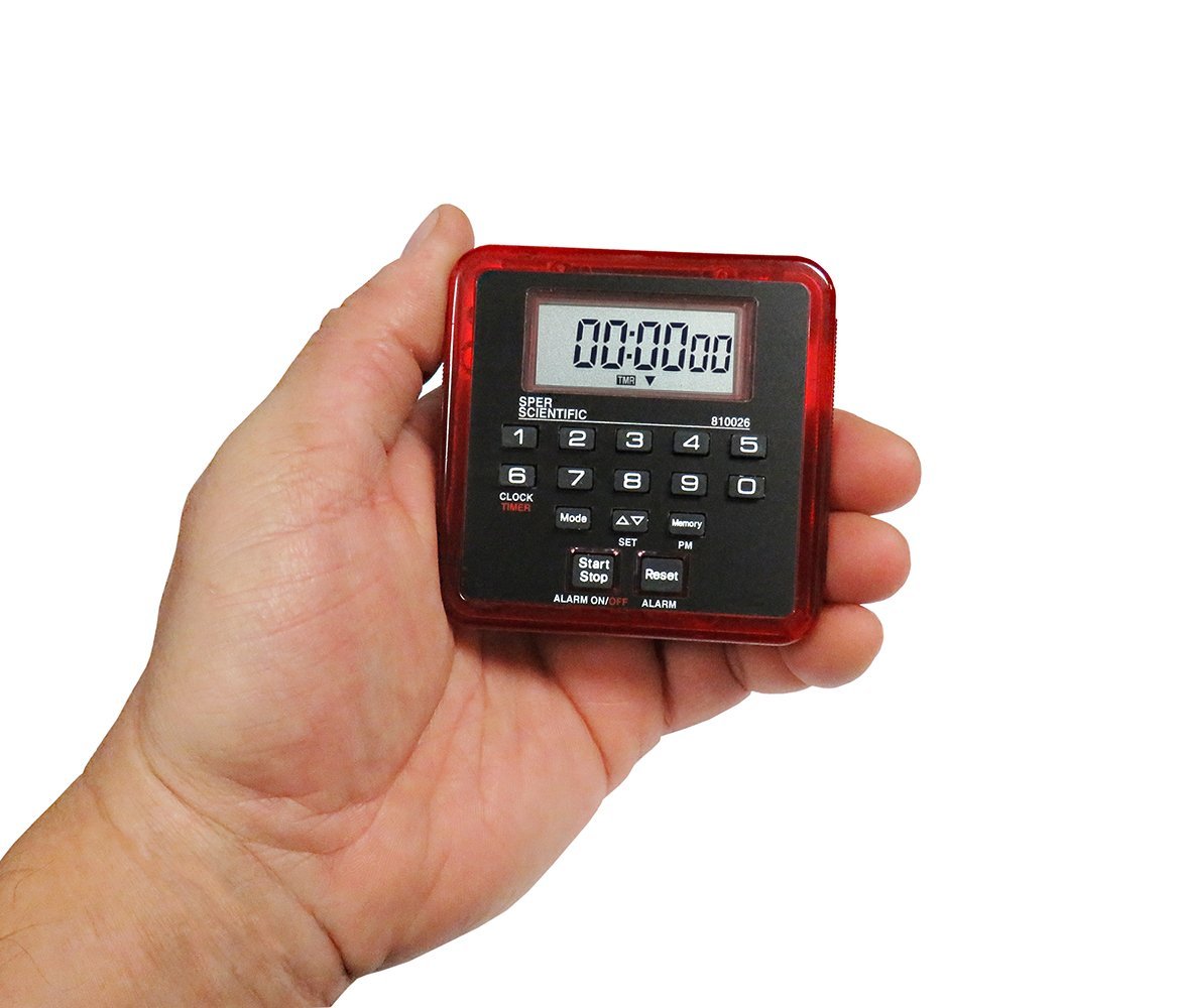 100 Hour Digital Count Up/Down Timer - Large Display for Kitchen, Classroom, Gym & Office Use