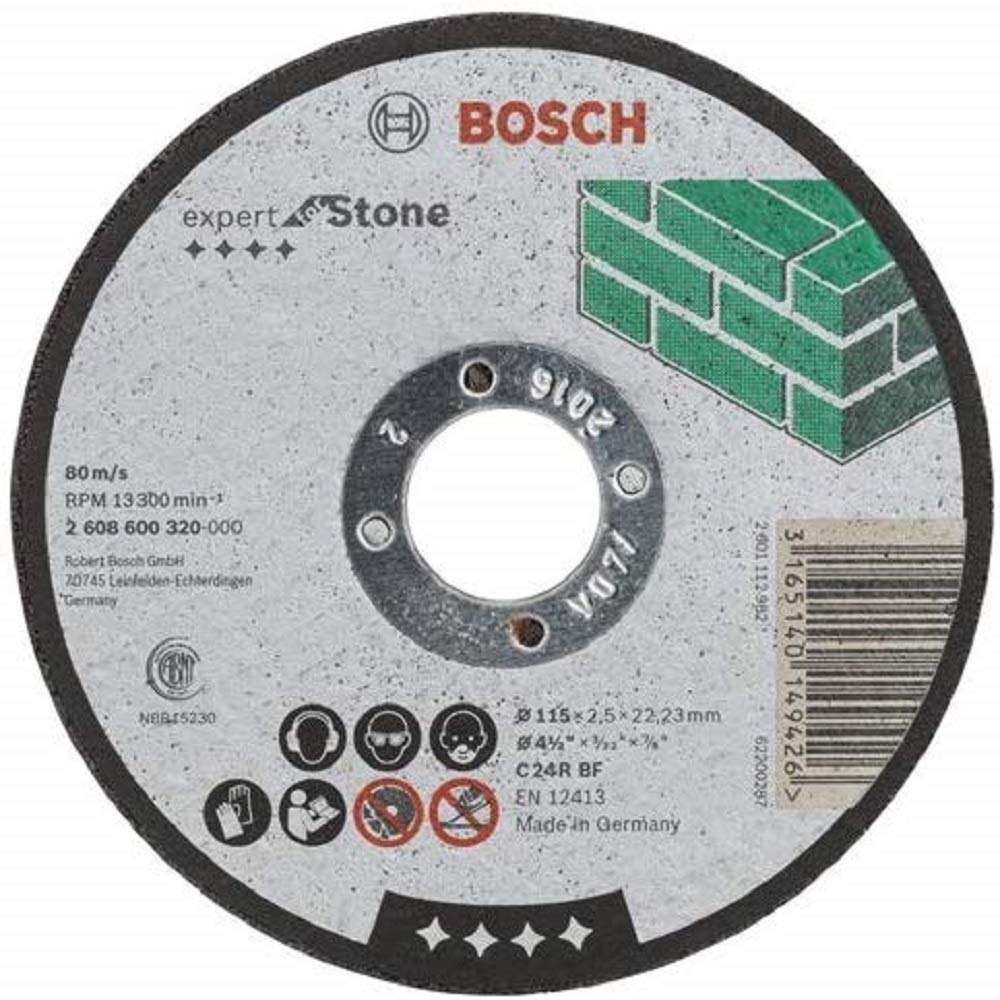 Bosch Stone Cutting Disc 115mm for Concrete & Masonry - Expert C24R Bf