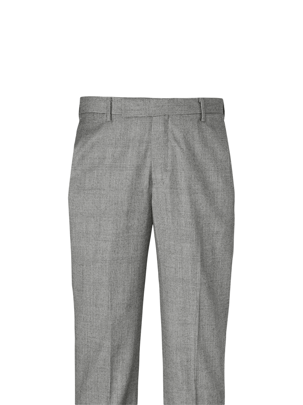 Wool Flannel Plaid Pants for Men - Classic Black Winter Trousers | Warm & Comfortable Casual Pants for Office, Outdoor & Lounge Wear