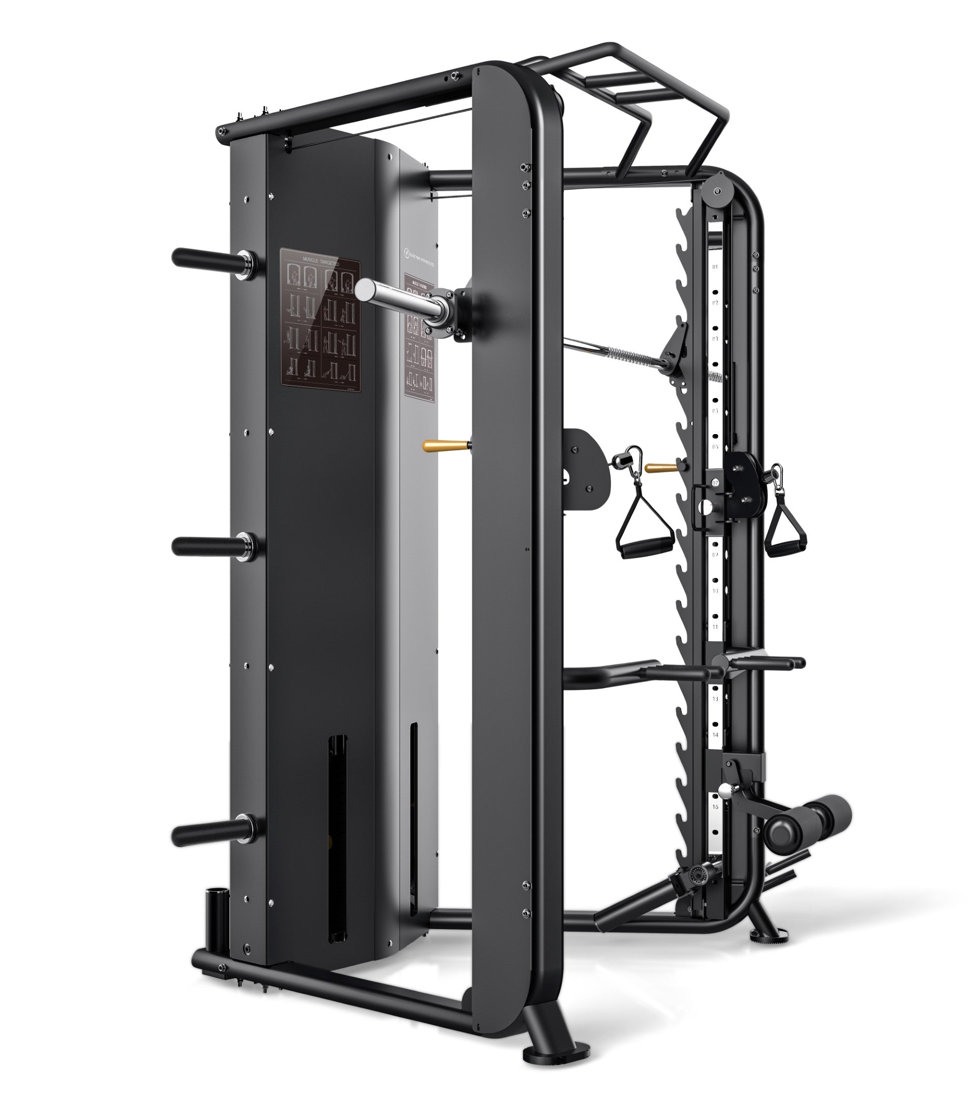 EFC Functional Smith Machine & Dual Cable Crossover - Premium Home Gym Equipment for Strength Training & Full-Body Workouts | Perfect for Home Gyms, Personal Training Studios & Fitness Centers