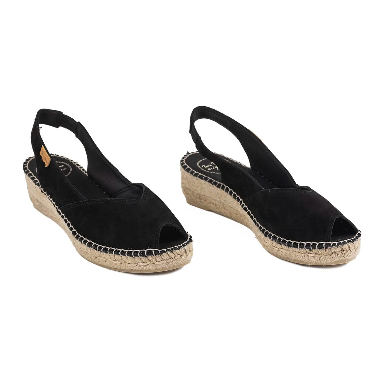 Women's Cushioned Suede Leather Wedge Espadrille Sandals - Bernia A | Comfortable Summer Shoes for Beach, Vacation & Casual Outings