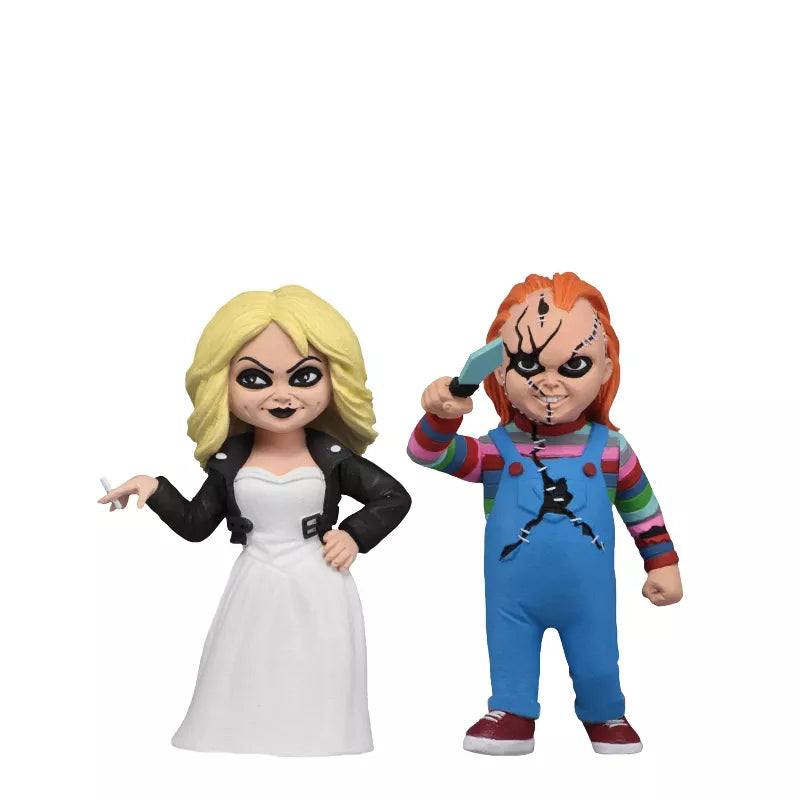 Bride of Chucky 2 Toony Terrors 6-Inch Action Figure 2-Pack - Horror Movie Collectible Set for Halloween Decor & Pop Culture Fans