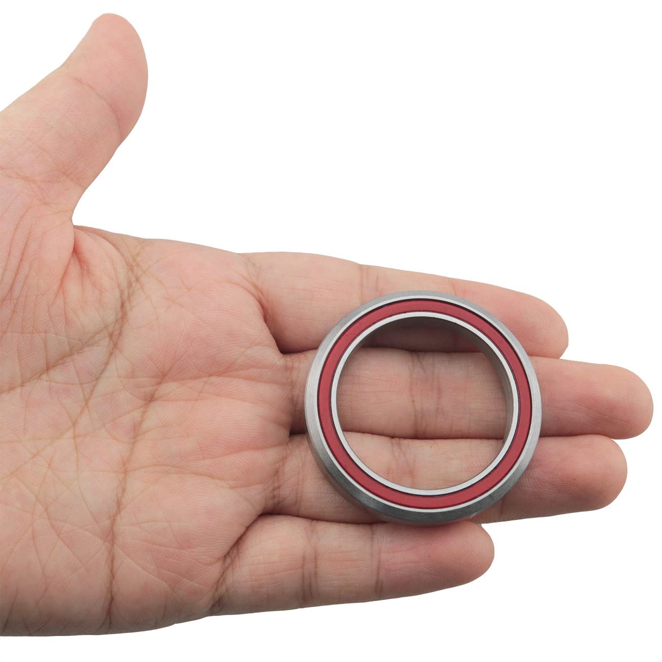 2PCS 41mm Bicycle Headset Bearings - Silver Alloy Mountain & Road Bike Replacement Parts | Durable Cycling Components for Smooth Steering Performance | Perfect for MTB, Hybrid & Commuter Bikes