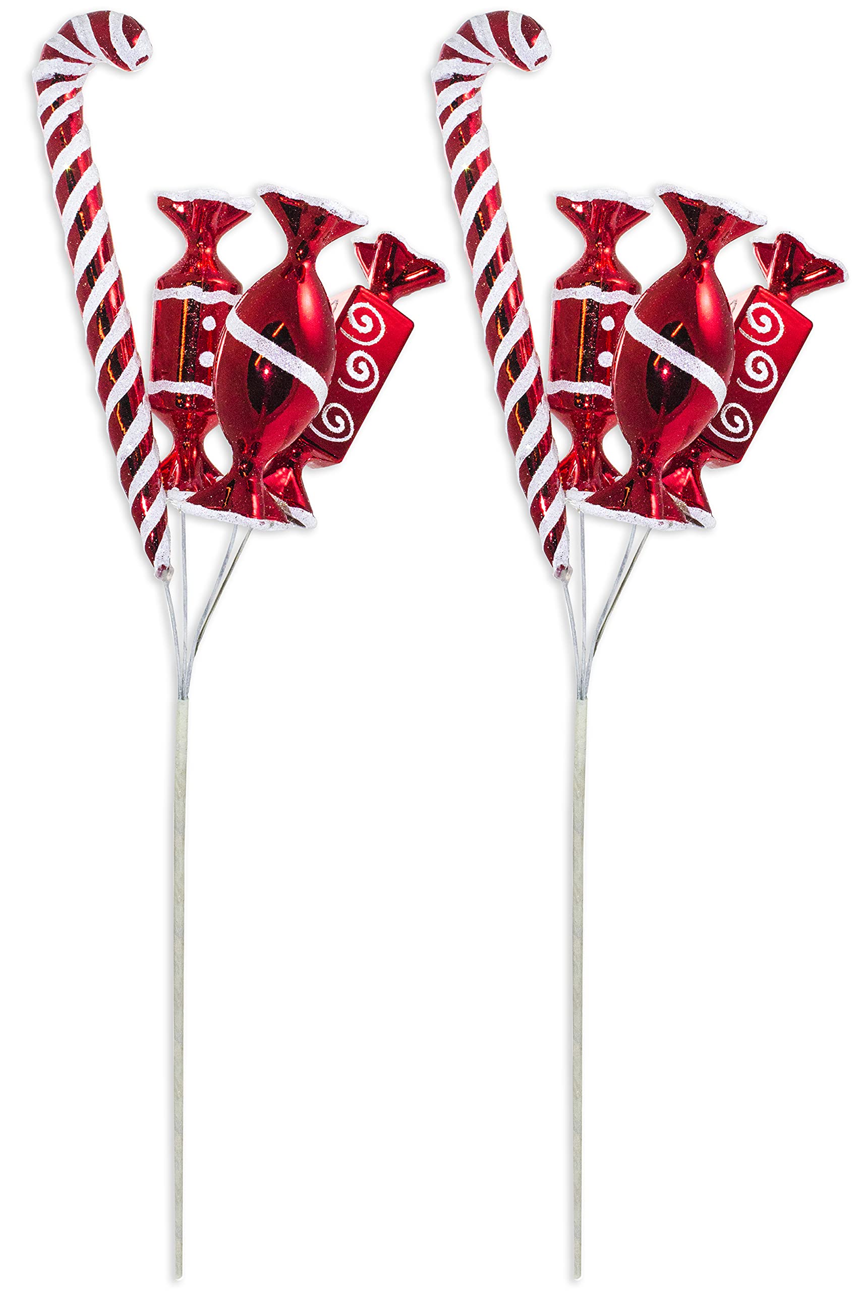 Red Candy Pick - Stainless Steel Candy Picks for Desserts, Cakes, and Party Decorations