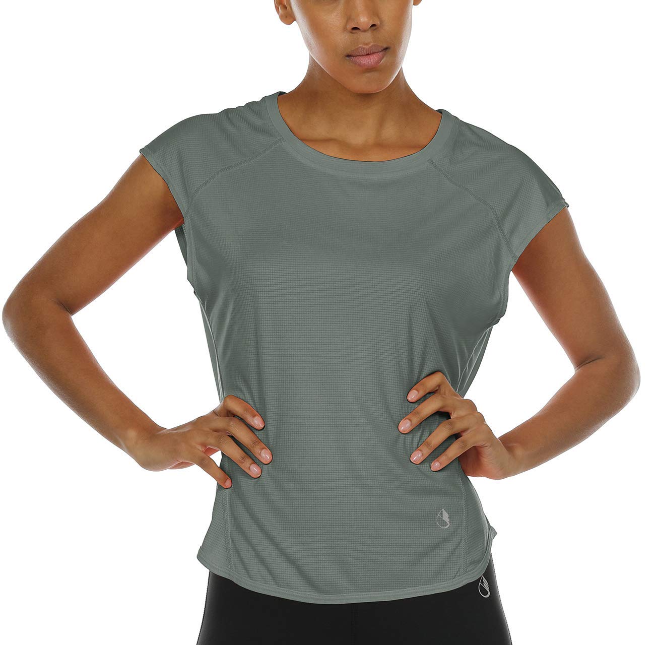 Icyzone Women's Workout Cap Sleeve Tops - Breathable Gym Yoga Running Exercise Shirts for Active Lifestyles | Perfect for Fitness, Training & Outdoor Activities