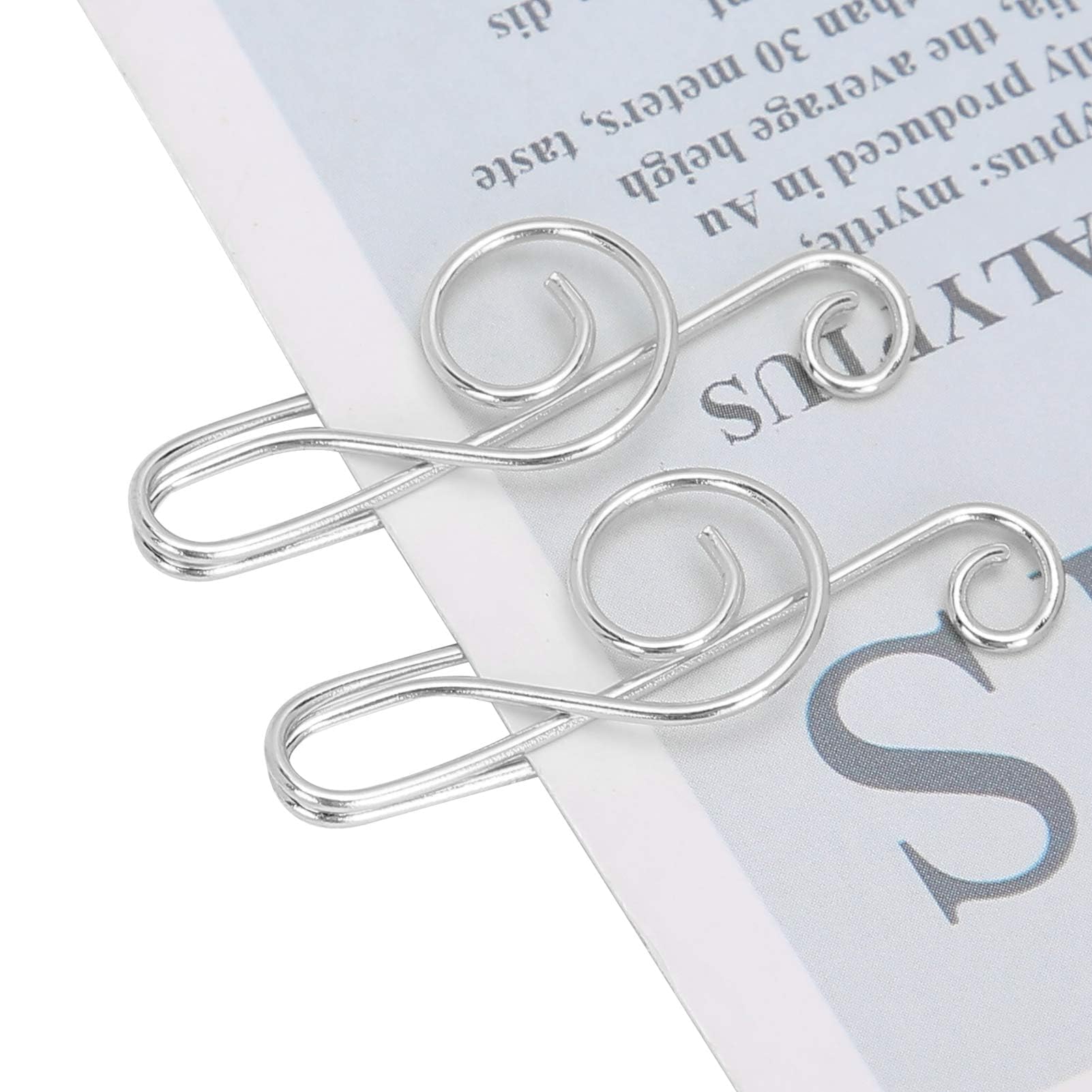 20Pcs Musical Note Paper Clips - Silver Metal Music Themed Office Clips, Creative Cute Stationery Clamps for School, Office & Home Use - Perfect for Organizing Documents, Scrapbooking & Gift Wrapping