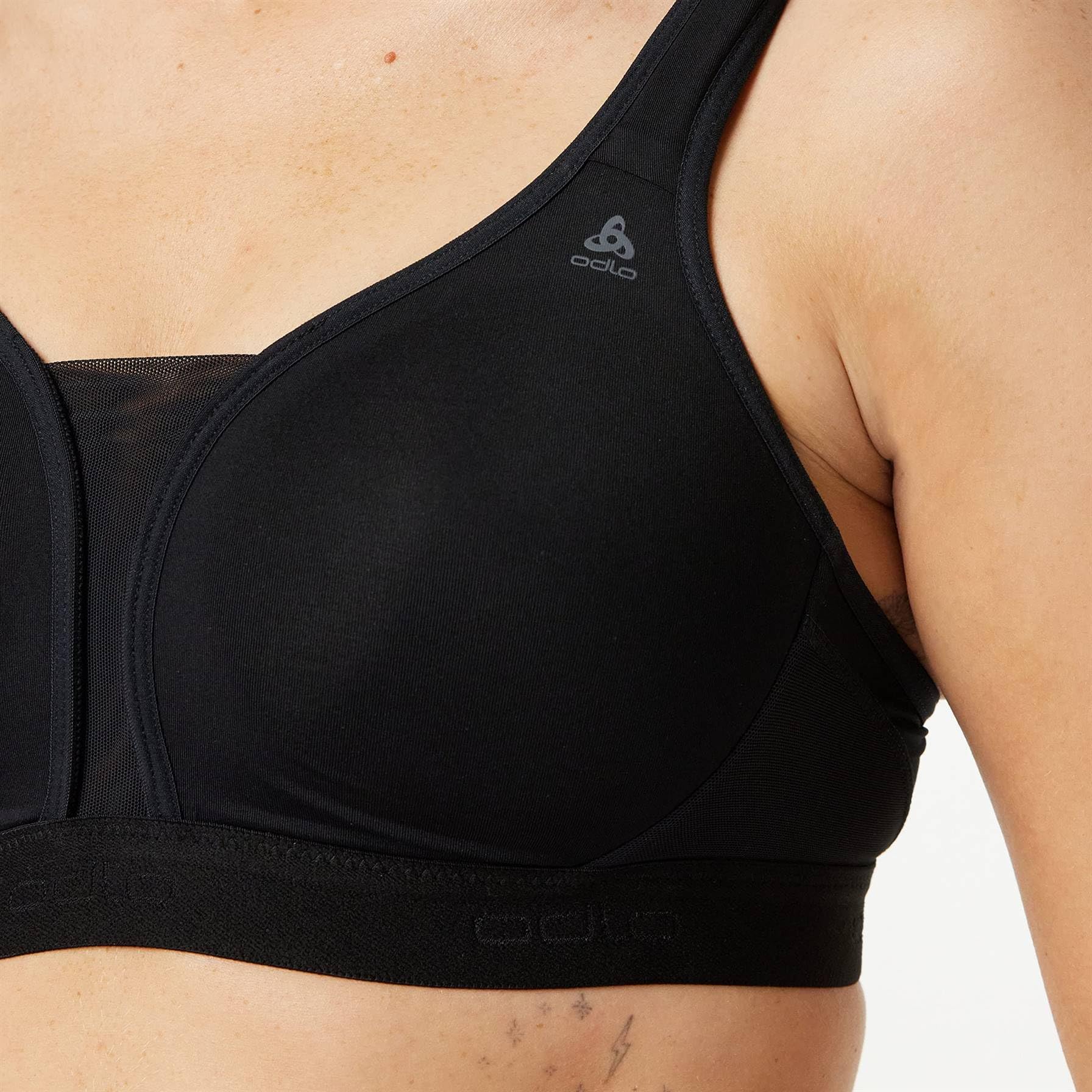 Odlo High Support Sports Bra with Padded Cups - Size 70B - Perfect for Running, Yoga & High-Intensity Workouts