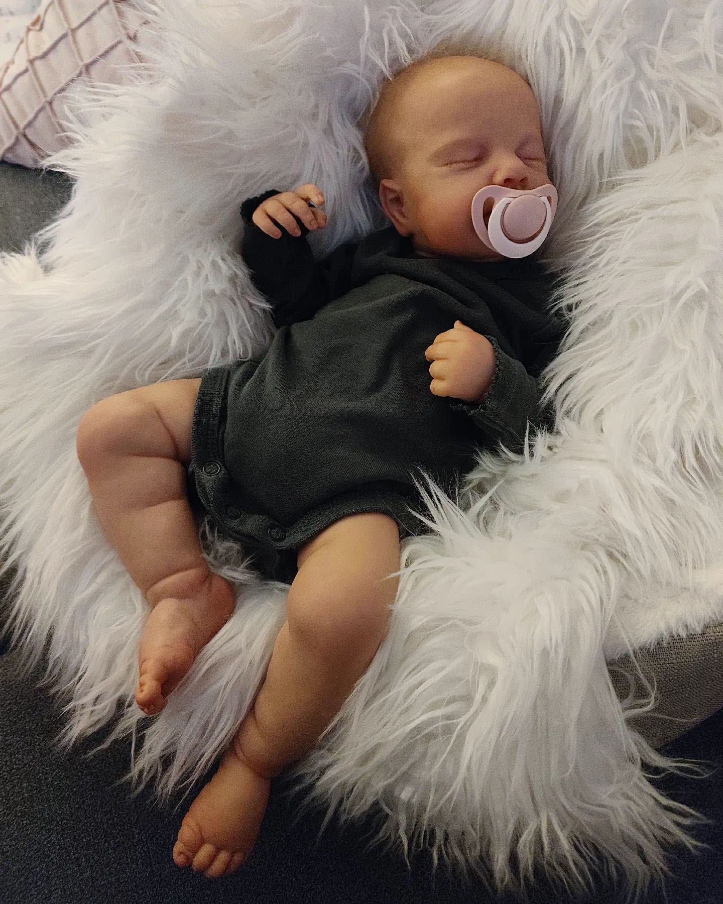 20 Inch Lifelike Silicone Reborn Baby Doll Boy - Realistic Sleeping Newborn Toddler with Closed Eyes, Soft Body & Visible Veins | Handcrafted Collectible for Nursery Decor, Photography Props, and Gift Giving