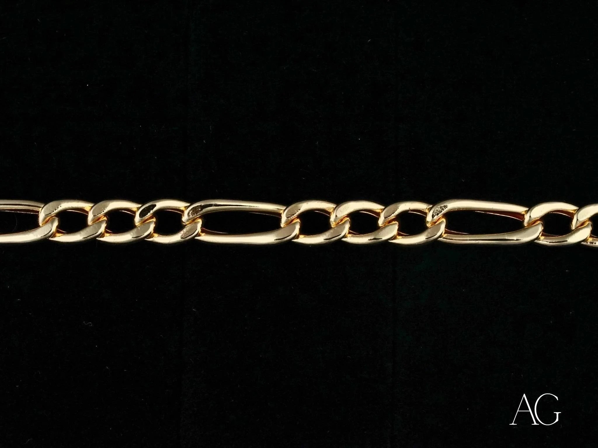 18K Gold Figaro Bracelet for Women - Timeless Love Jewelry Gift for Her - Perfect for Anniversaries, Birthdays & Special Occasions