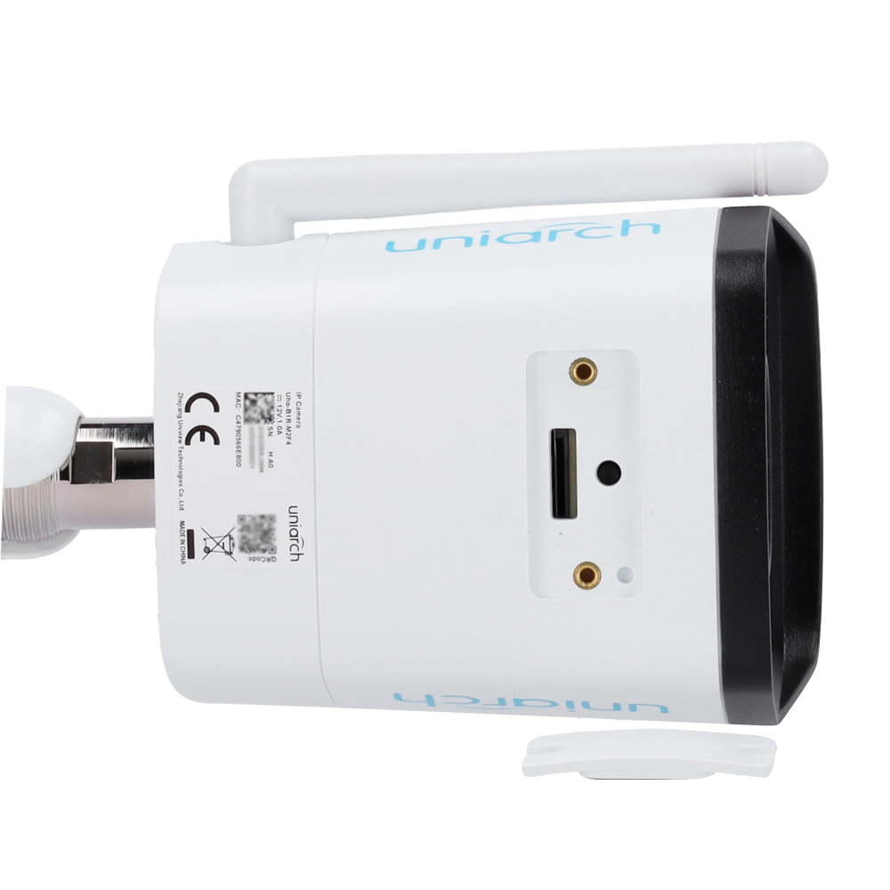 Uniview Uho B1R M2F4 Uniarch 4.0mm FHD 1080p 2MP Weatherproof WiFi Bullet IP Security Camera - Outdoor Surveillance, Home & Business Security Monitoring