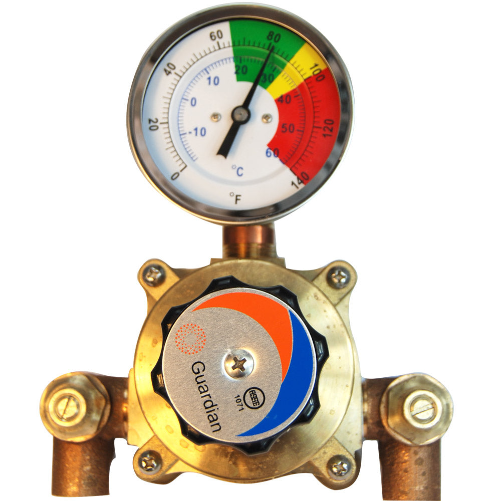 Guardian G3600LF Lead-Free Water Tempering Valve - 6 GPM Capacity for Safe & Efficient Temperature Control in Homes, Commercial Buildings & Plumbing Systems