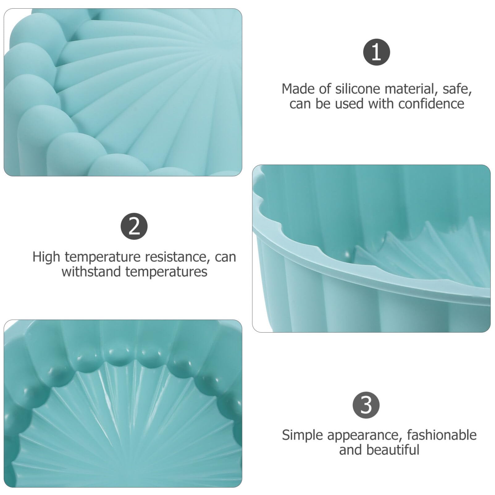 Premium Food-Grade Silicone Round Cake Pan (Sky Blue) - Non-Stick Baking Mold for Cakes, Bread, Desserts & Ice Cream | Perfect for Home Baking, Party Treats & Professional Kitchen Use