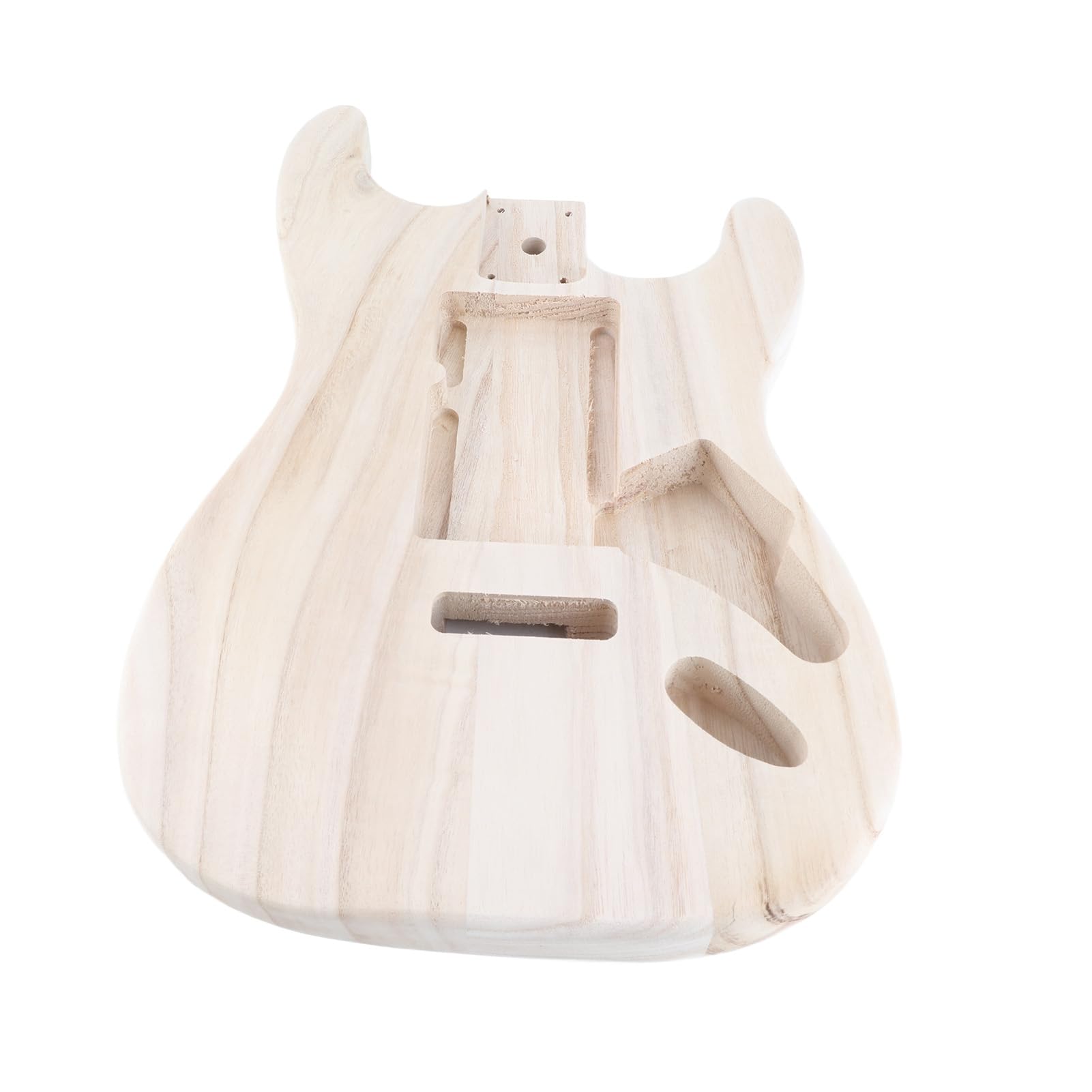 HXBER Maple Electric Guitar Body - Unfinished Polished Wood Barrel Style for DIY Guitar Builders | Perfect for Custom Electric Guitar Projects & Replacement Parts