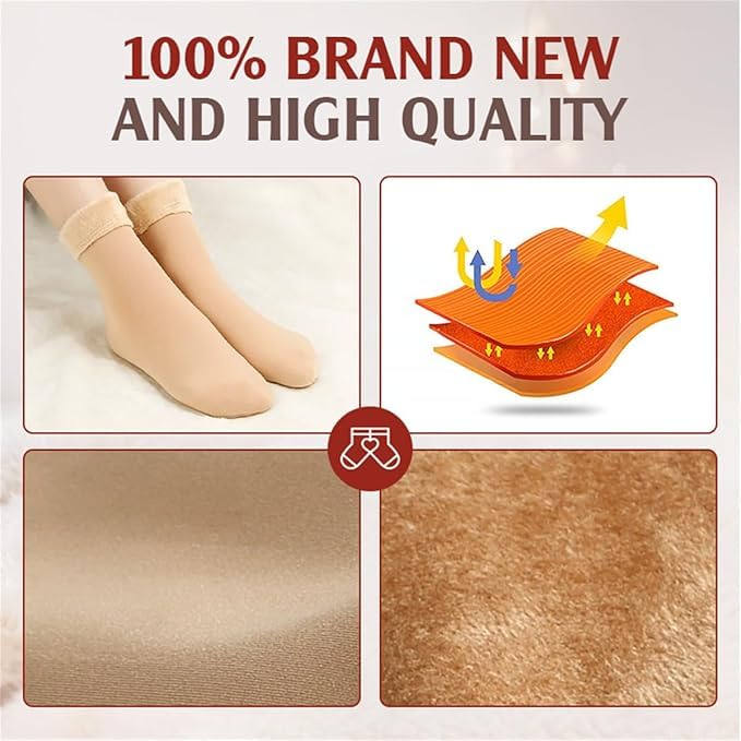 Janemore Women's Ultra Soft Velvet Thermal Socks - Fleececozy Winter Warm Socks for Cold Weather Protection | Perfect for Indoor, Outdoor & Sleeping