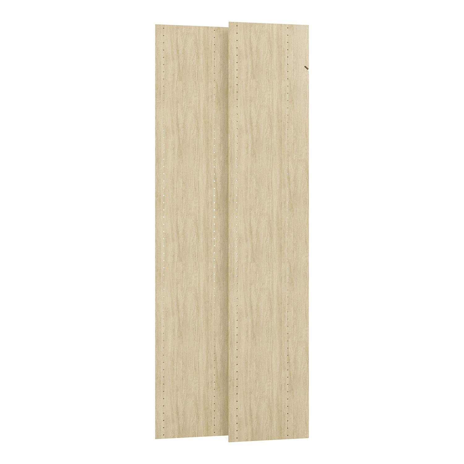 72 Inch Easy Track Vertical Closet Panels - 2 Pack Honey Blonde Closet Organization System | Compatible with Easy Track Systems | Perfect for Bedroom, Walk-in & Reach-in Closet Storage Solutions