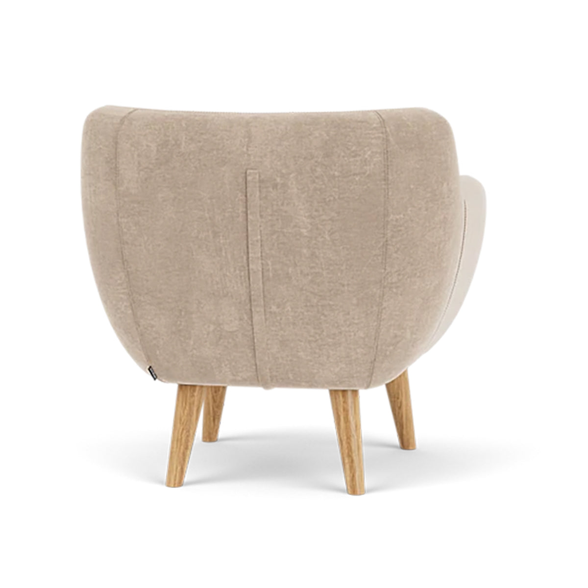 Anne Fabric Armchair - Modern Upholstered Accent Chair for Living Room, Bedroom & Office - Comfortable Lounge Chair with Sturdy Wooden Legs (Perfect for Reading, Relaxing & Home Decor)