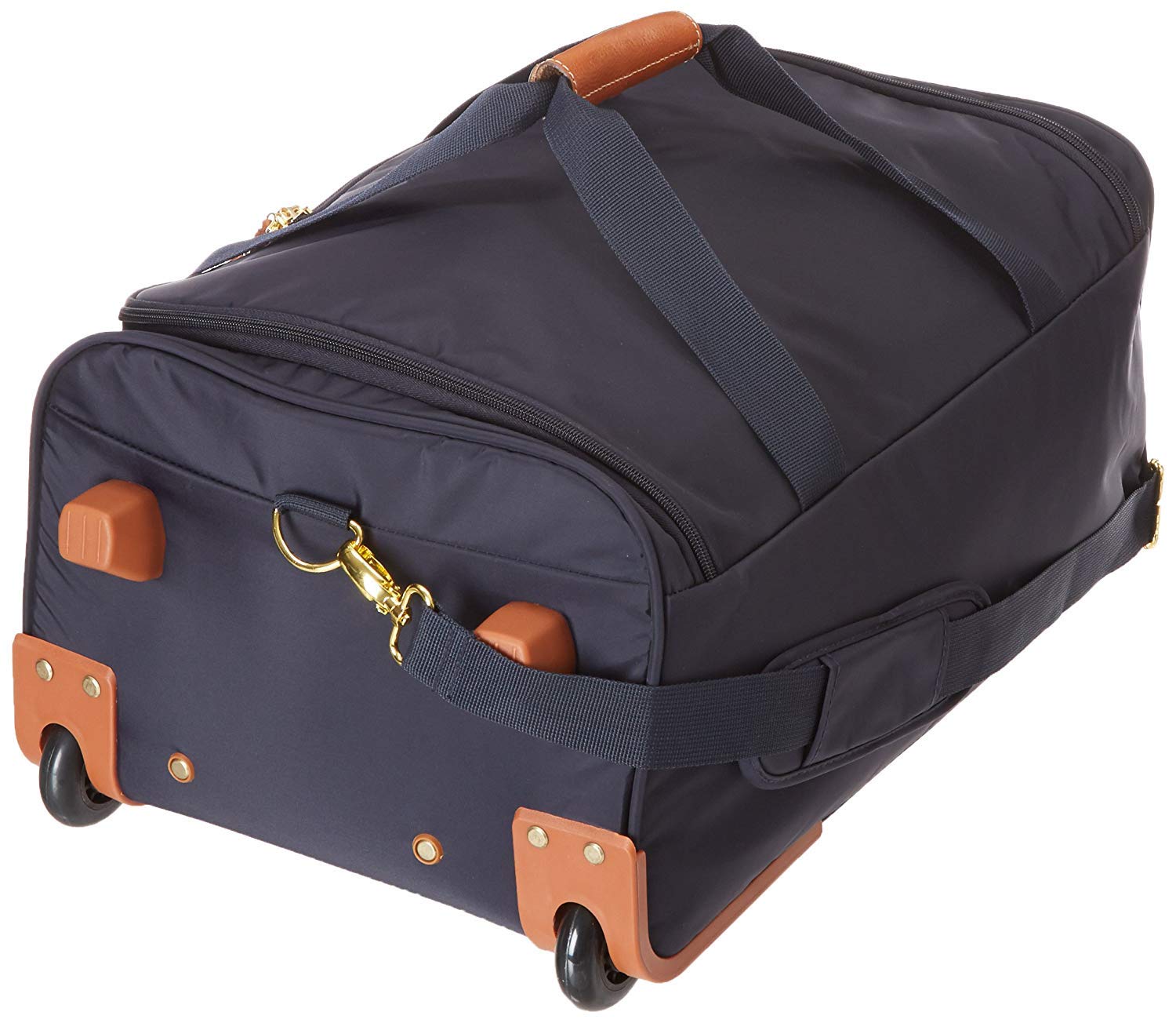 Bric's X-Bag 21 Inch Rolling Duffel Carry On Luggage - Luxury Weekender Travel Bag for Men & Women - Navy Blue - Perfect for Air Travel, Weekend Getaways & Business Trips