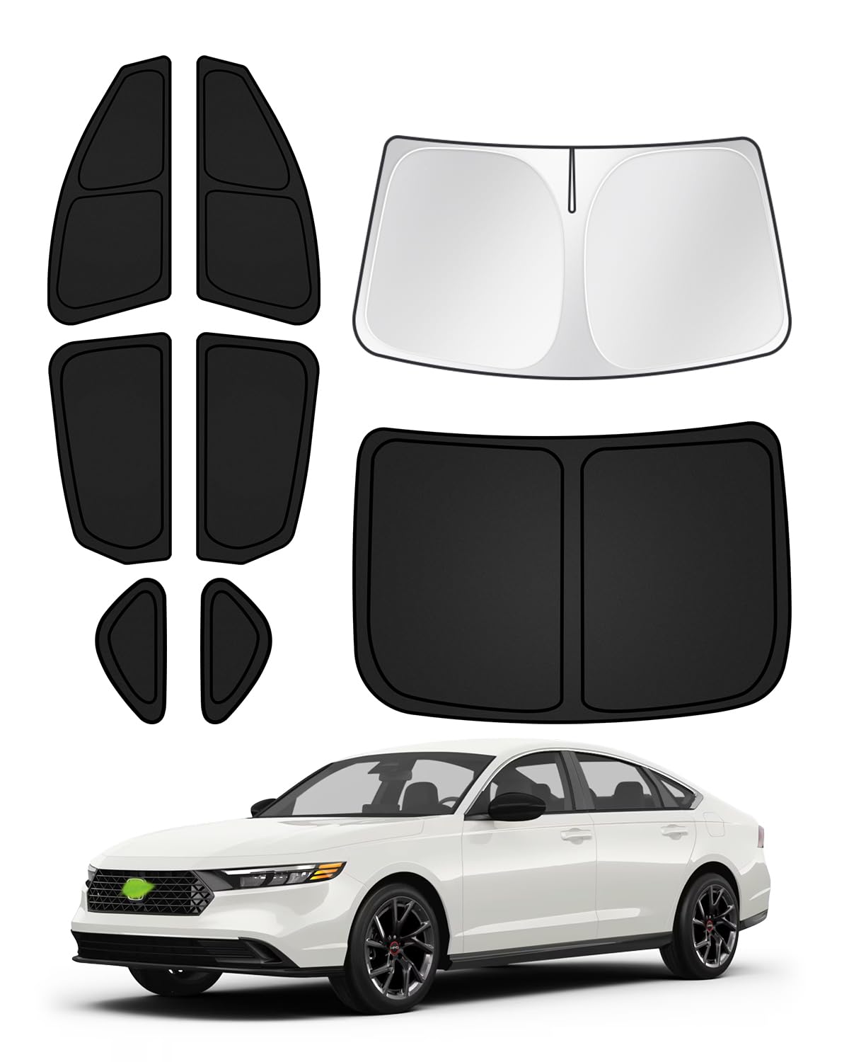 2023-2025 Honda Accord Sunshades Set - 8PCS Windshield & Window Sun Shades for UV Protection & Privacy, Keep Your Car Cool - Perfect for Summer Parking & Road Trips