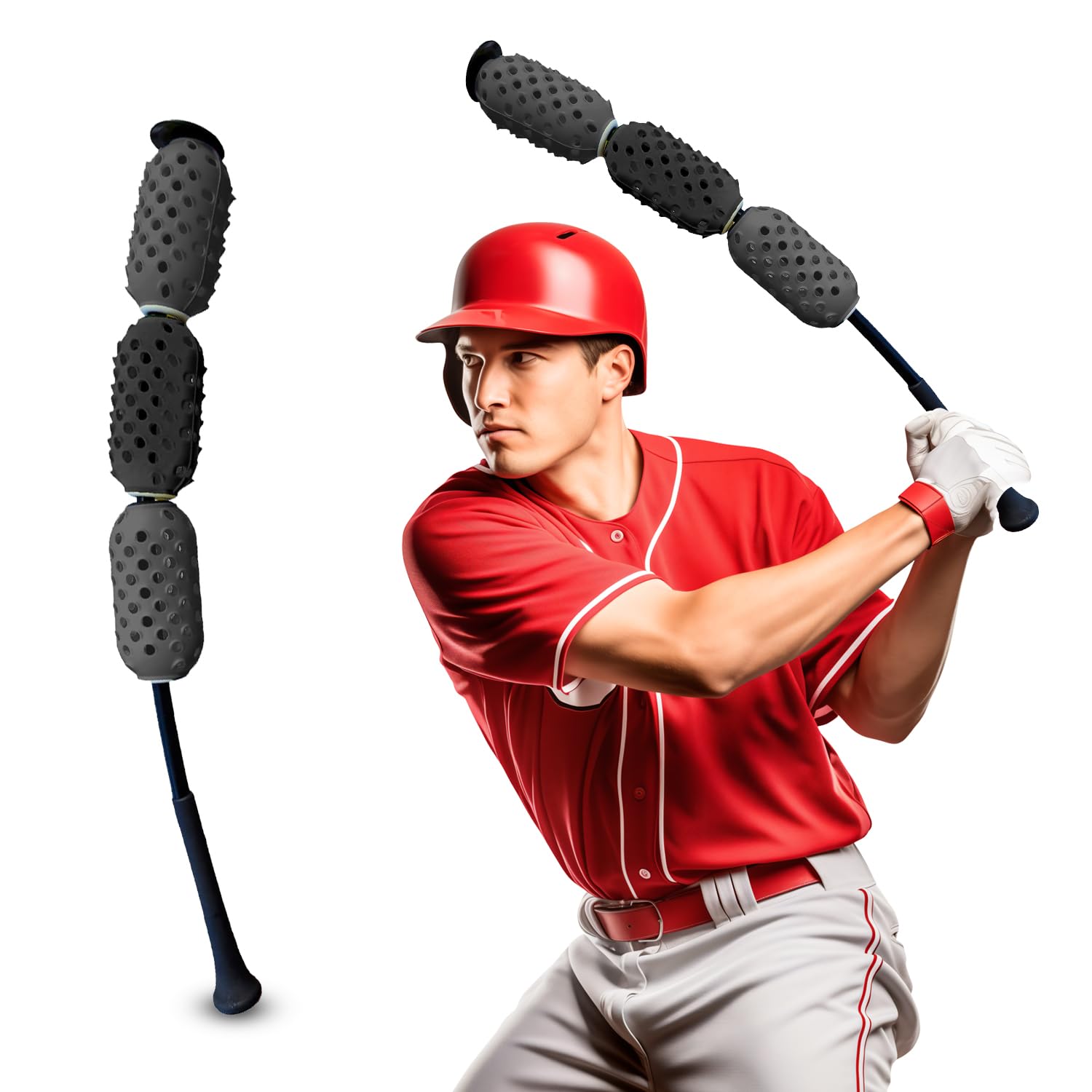 Aero Swing Baseball & Softball Swing Trainer - Air Resistance Bat Swing Trainer for Speed & Accuracy | Baseball & Softball Training Tool | Perfect for Batting Practice, Hitting Drills & Home Training