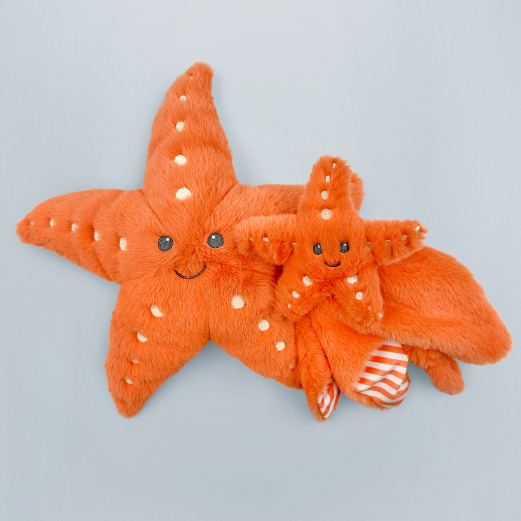 Stella Starfish Plush Toy and Comfort Blanket Gift Set for Babies & Toddlers - Perfect for Nursery, Bedtime, and Travel Comfort