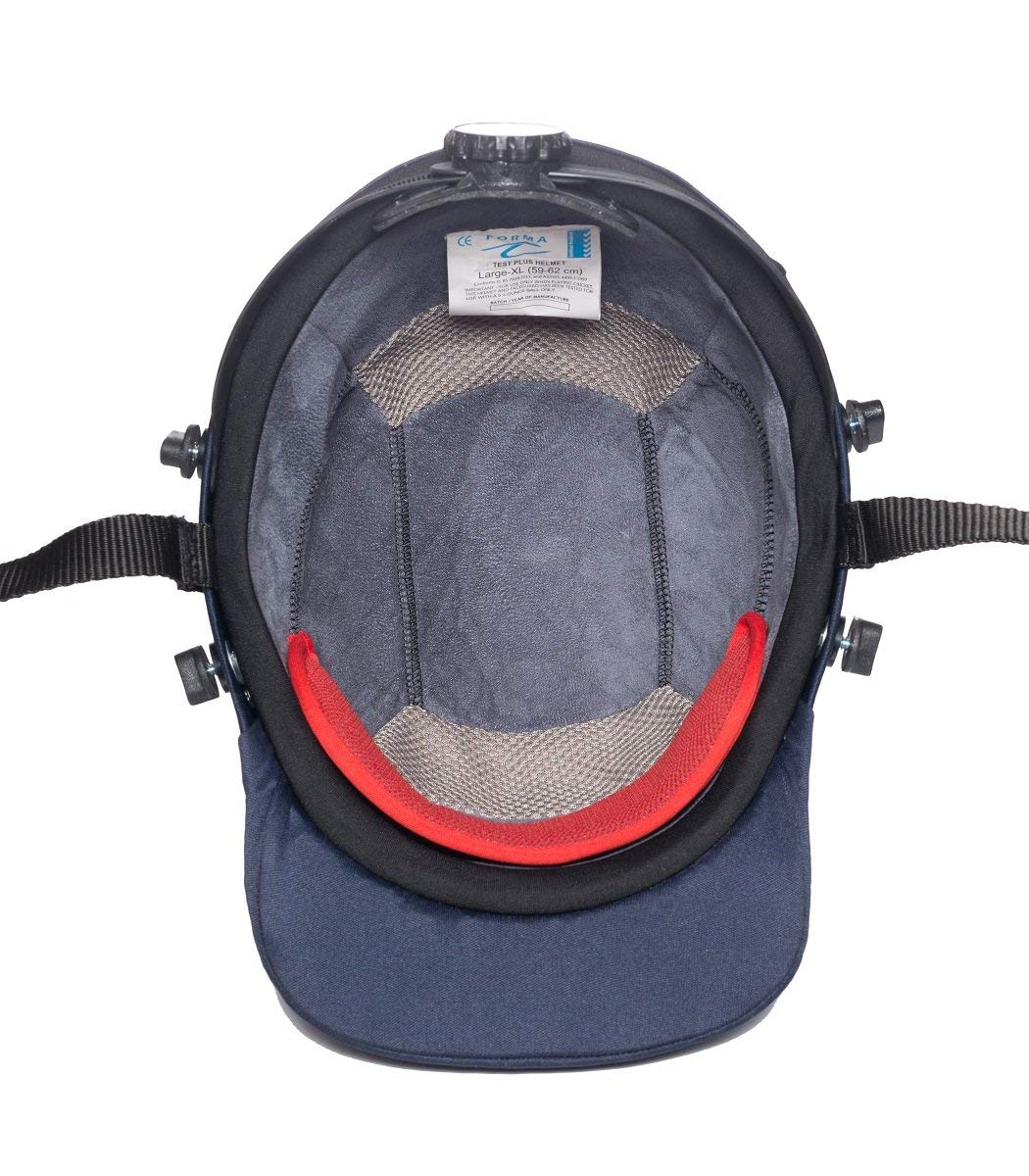 Forma Test Plus Adult Cricket Helmet with Stainless Steel Grill - Lightweight Protective Headgear for Cricket Players - Perfect for Practice & Matches