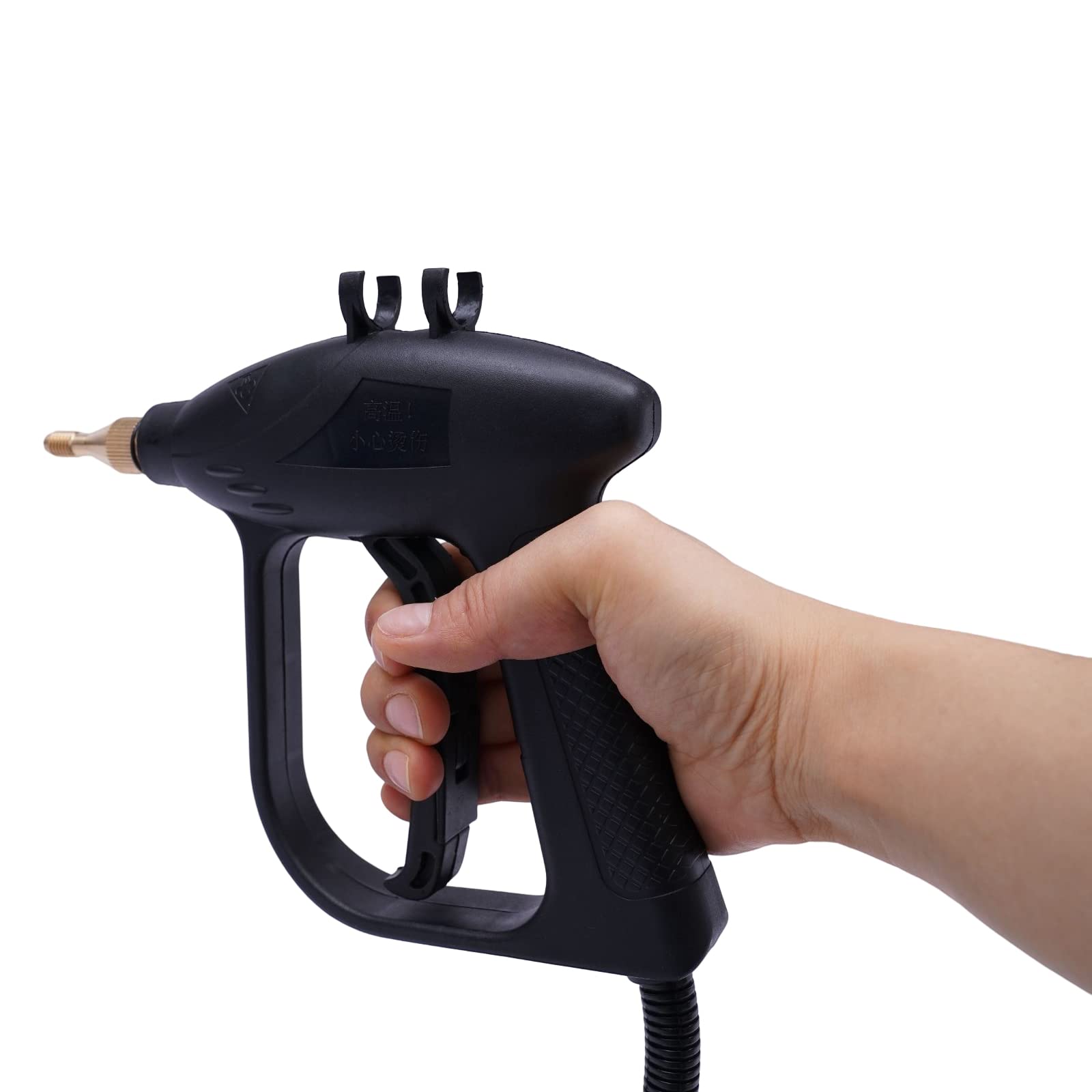 1600W High Pressure Steam Cleaner for Home & Auto - 110V Portable Multi-Purpose Handheld Steam Cleaning Machine for Floors, Counters, Windows, Tiles, Grout - Perfect for Deep Cleaning, Sanitizing & Stain Removal (Black)