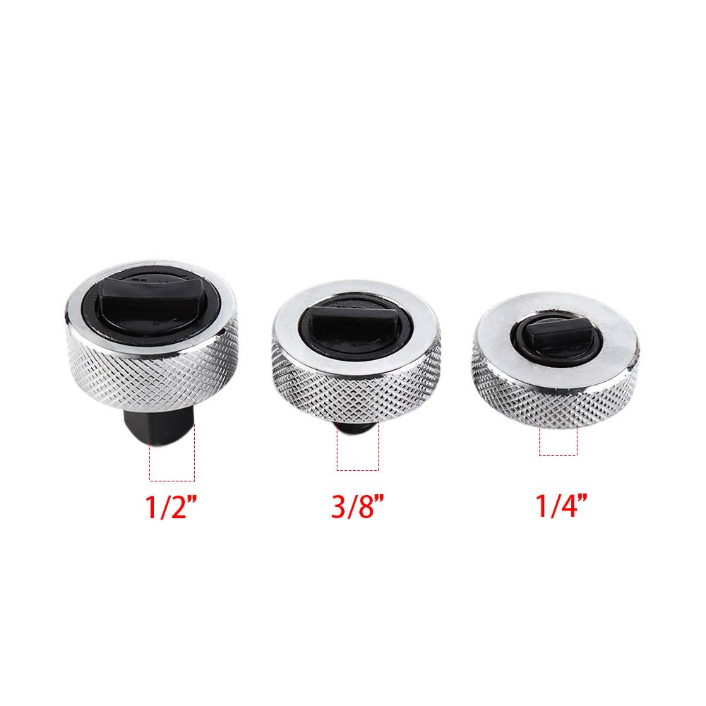 Pokinge 3-Piece Mini Reversible Ratchet Wrench Set - 1/4