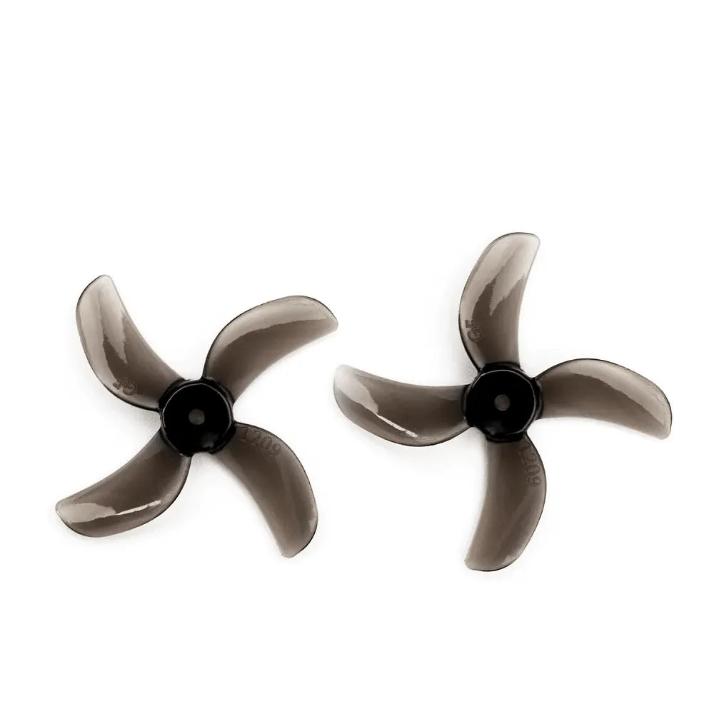 Gemfan 1209 4-Blade 31mm Propeller - 0.8mm/1mm/1.5mm Shaft Compatible with 0802 25000KV Motor (16-Pack) - Perfect for FPV Drone Racing and DIY Micro Quadcopter Builds