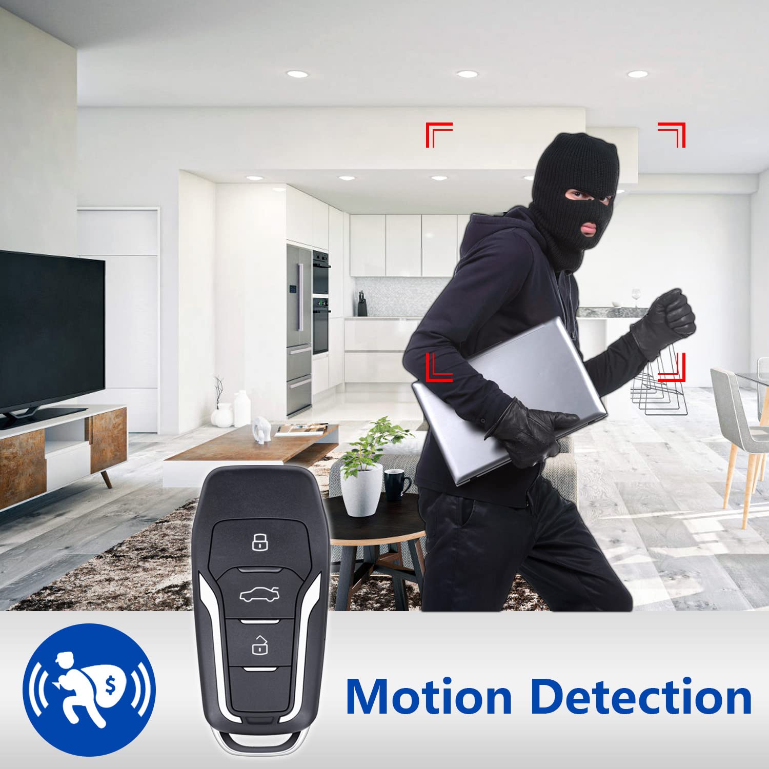 1080P Mini Hidden Spy Camera with Motion Detection - 64GB Car Key Camera, Small Portable Security Camera (QD004UK) for Home Surveillance, Office Monitoring & Secret Recording