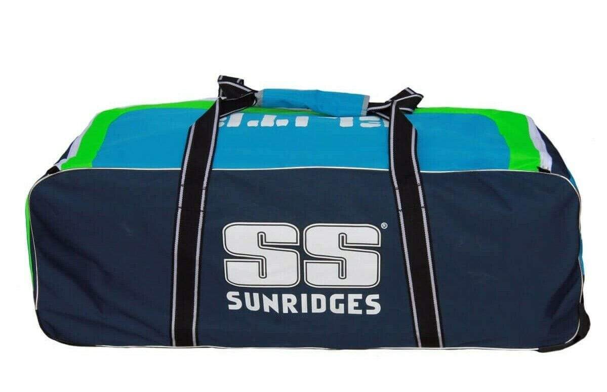 SS Ton Elite Wheelie Blue Cricket Kit Bag - Premium Cricket Equipment for Training & Matches - Perfect for Cricket Players & Enthusiasts
