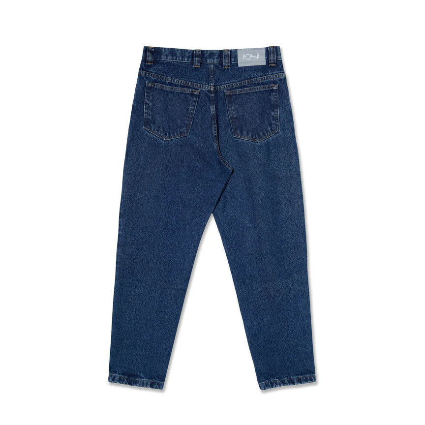 Polar '92 Denim Jeans - Dark Blue Wash Vintage Style Men's Denim Pants for Casual Wear & Street Fashion