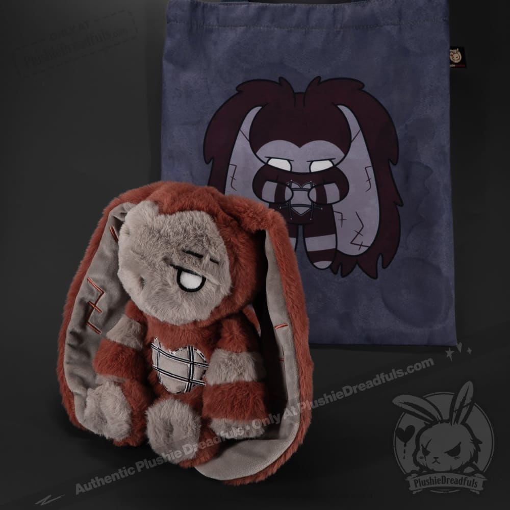 Plushie Dreadfuls Antisocial Personality Disorder Rabbit V2 - Soft Stuffed Animal Toy for Mental Health Awareness, Comfort & Therapy | Perfect Gift for Psychology Students, Therapists & Mental Health Support