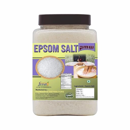 Organic Epsom Salt Magnesium Sulfate for Plants - 500g Premium Plant Nutrient Booster for Faster Growth of Vegetables, Flowers & Herbs | Improves Soil Quality & Nutrient Absorption | Ideal for Gardening, Hydroponics & Home Farming